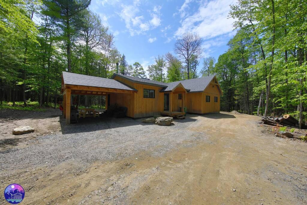 Chalet Deschamps- Spa- Chien Accepte- Nature- Estrie Mansonville Exterior foto