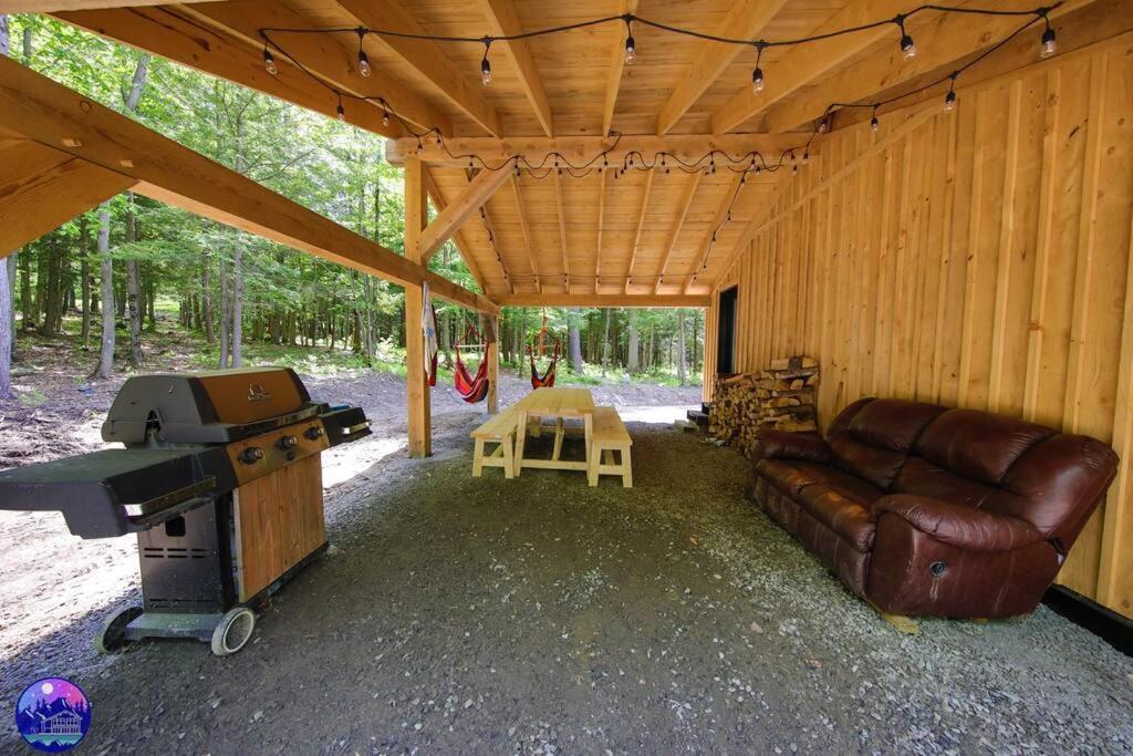 Chalet Deschamps- Spa- Chien Accepte- Nature- Estrie Mansonville Exterior foto